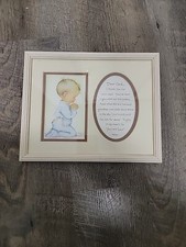 Enforcamentos de parede quarto de bebê infantil menino azul rezando eu agradeço cristão comprar usado  Enviando para Brazil