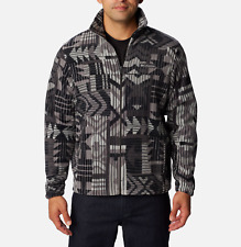 CHAQUETA COLOMBIA GRIS TIBURÓN CAMINOS ESTAMPADA STEENS MOUNTAIN POLAR CREMALLERA TALLA L segunda mano  Embacar hacia Argentina