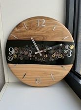 Wanduhr kirschholz epoxidharz gebraucht kaufen  Verden