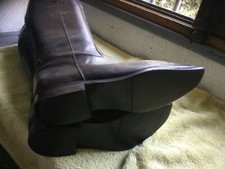 Bottes plates cuir d'occasion  Saint-Malo