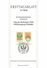 Ersttagsblatt 1978 tag gebraucht kaufen  Leonberg