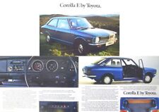 Folheto de vendas original do Reino Unido Toyota Corolla KE20 1200 E sedã 1976-78, usado comprar usado  Enviando para Brazil