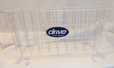 Cesta de transporte para cadeira de rodas Drive Medical Walker apenas estrutura de metal branco 16" x 6" x 6 comprar usado  Enviando para Brazil