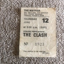 Clash ticket mayfair for sale  WALSALL