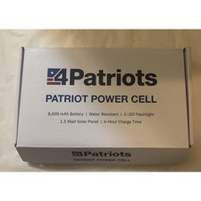 Carregador portátil painel solar 4Patriots Patriot Power Cell 8000mAh bateria 1.5W comprar usado  Enviando para Brazil