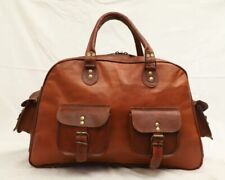 Sac de sport de voyage en cuir véritable pour homme neuf nuit vintage week-end comprar usado  Enviando para Brazil