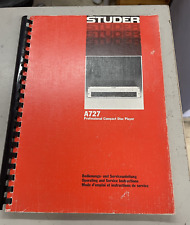 Studer a727 service usato  Spedire a Italy
