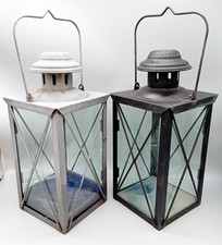 Metal glass lanterns for sale  MIRFIELD