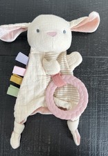 Anel mordedor Itzy Ritzy coelho amoroso bebê chocalho enrugado brinquedo creme rosa 9” comprar usado  Enviando para Brazil