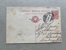 Intero postale regno usato  Saronno