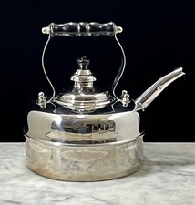 Chaleira de chá estilo simples vintage assobio aço inoxidável cabo de madeira preto, usado comprar usado  Enviando para Brazil