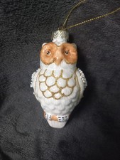 Glass owl bauble for sale  DONCASTER