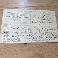 1896 billhead henry for sale  IPSWICH