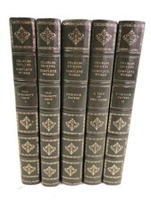 Charles Dickens Complete Works 5 Volumes Leather Bound Collectible Set comprar usado  Enviando para Brazil