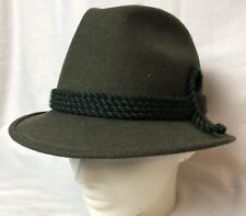Chapéu Fedora Masculino Antigo House Of Tyrol OS 100% Lã Faixa de Corda Verde Acinzentada comprar usado  Enviando para Brazil