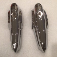 1939-1940 DESOTO DELUXE PROTETORES DE PARA-CHOQUE TRASEIRO ORIGINAIS (Re Chrome) OEM comprar usado  Enviando para Brazil