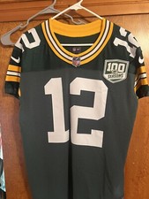 Camiseta Green Bay Packer Aaron Rodgers 100ª Tamanho 44 Vapor Ilimitado Autêntica comprar usado  Enviando para Brazil