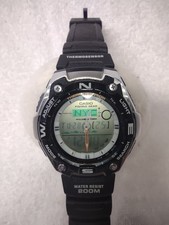 Relógio Casio equipamento de pesca masculino 5056 AQW-101 46mm termossensor preto (funciona) comprar usado Relógio Casio equipamento de pesca masculino 5056 AQW-101 46mm termossensor preto (funciona) comprar usado  Enviando para Brazil