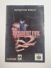 Resident Evil 2 SOMENTE MANUAL EN Nintendo 64 Frete Grátis no Canadá!! comprar usado  Enviando para Brazil