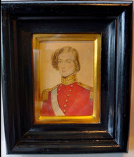 Antique watercolour portrait for sale  BUNGAY