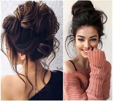 Peça de cabelo coque bagunçado real como humano Scrunchie Updo extensões de cabelo naturais comprar usado  Enviando para Brazil