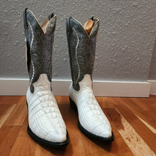 Bota De Cocodrilo Masculina Estampa de Crocodilo Branca TAMANHO 11  comprar usado  Enviando para Brazil