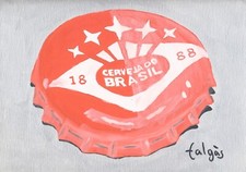 E6-105 Litografía Cerveza Cerveja Brasil. The Elysian Collection. comprar usado  Enviando para Brazil