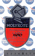 ADESIVO STICKER VINTAGE AUTOCOLLANT AUFKLEBER MOLYKOTE PROTEZIONE MICHIGAN U.S.A comprar usado  Enviando para Brazil