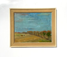 Vintage landscape oil for sale  BARNSLEY