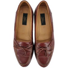 Mocassins sociais masculinos de couro marrom seixo Zelli italiano 10,5M feitos à mão, usado comprar usado  Enviando para Brazil