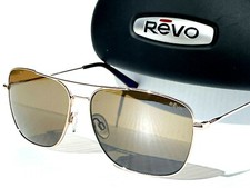 NOVO óculos de sol Revo HARBOR ouro polido aviador lente bronze polarizado 1082 04 BR comprar usado  Enviando para Brazil