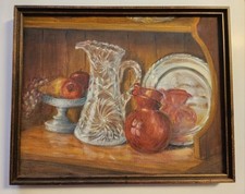 Framed canvas oil for sale  Sterling