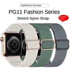 Pulseira de relógio trançada de náilon elástica ajustável para Apple Iwatch8765432 38 40 42 49 comprar usado  Enviando para Brazil