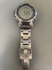 Zupełnie nowy solarny zegarek radiowy Casio PRO TREK z tytanowym paskiem PRW-31YT-7JF na sprzedaż  Wysyłka do Poland