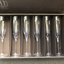 champagne flutes set six for sale  Mount Holly