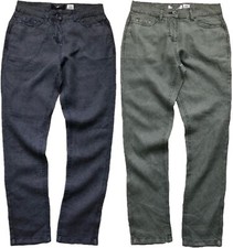 PRÓXIMO Calça Feminina Mescla de Linho Look Lavado Cônico Cáqui Azul LIMPEZA LOUCA comprar usado  Enviando para Brazil