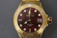 INVICTA Grand Diver Lady 40,70 mm aço inoxidável alumínio ouro mostrador vermelho automático, usado comprar usado  Enviando para Brazil