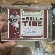 2021 Panini National Treasures 🔥Jaylen Waddle🔥Roll Tide Rookie Auto /25 Miami comprar usado  Enviando para Brazil