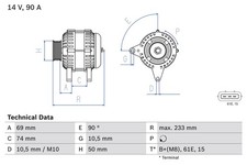 Bosch lichtmaschine generator gebraucht kaufen  Oberlungwitz