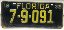 1938 florida license for sale  De Witt