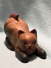 wooden cat sculpture for sale  READING