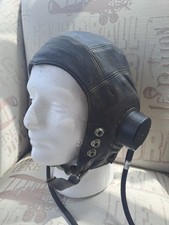 Leather flying helmet for sale  TAYPORT