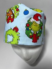 GRINCH ENFEITE DE NATAL ESFOLIANTE BONÉ QUIMIOTERAPIA CHAPÉU ENFERMEIRA MÉDICO ENVIO RÁPIDO VERMELHO comprar usado  Enviando para Brazil