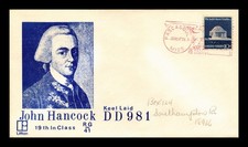 Capa naval dos EUA JOHN HANCOCK DD981 QUILHA COLOCADA PASCAGOULA MISSISSIPPI comprar usado  Enviando para Brazil