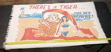 Toalha de praia vintage ESSO There’s A Tiger On My algodão publicidade senhora de biquíni comprar usado  Enviando para Brazil