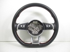 Volante 2017 Volkswagen Golf GTI couro preto algodão liso fabricante de equipamento original LKQ comprar usado  Enviando para Brazil