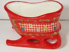 Santa porcelain sleigh for sale  West Bend