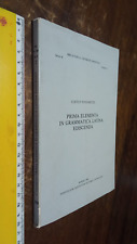 Libro prima elementa usato  Fonte Nuova