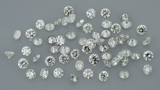 60 diamantes soltos redondos brilhantes corte 1,9 - 2,0 mm 2,00 ct diamantes soltos naturais comprar usado  Enviando para Brazil