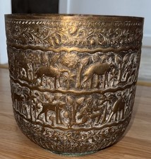 Antique embossed brass for sale  BLAIRGOWRIE